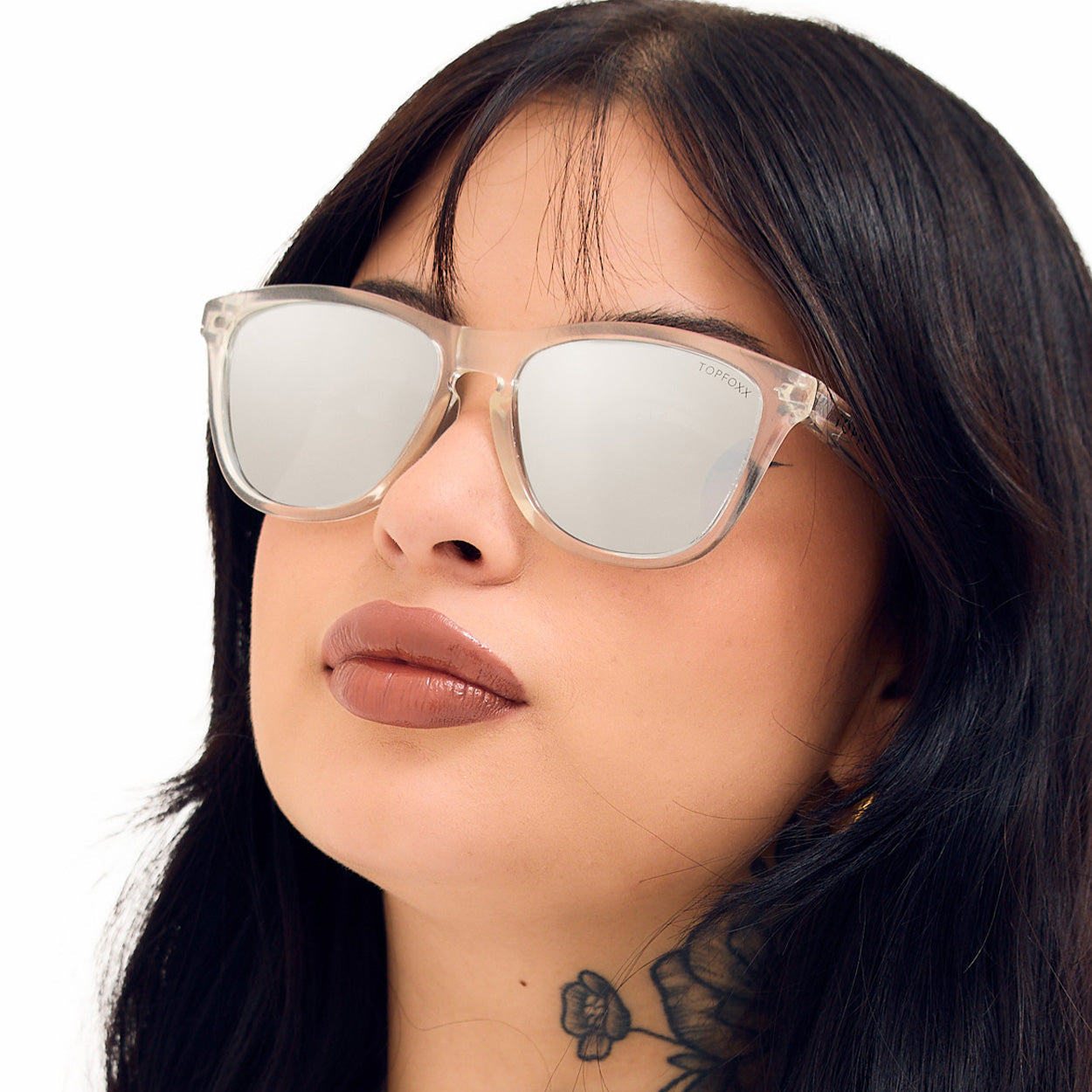 TopFoxx Rise Up - Revo® Mirrored Silver Unisex Sunglasses Sunglasses - Tophatter Daily Deals