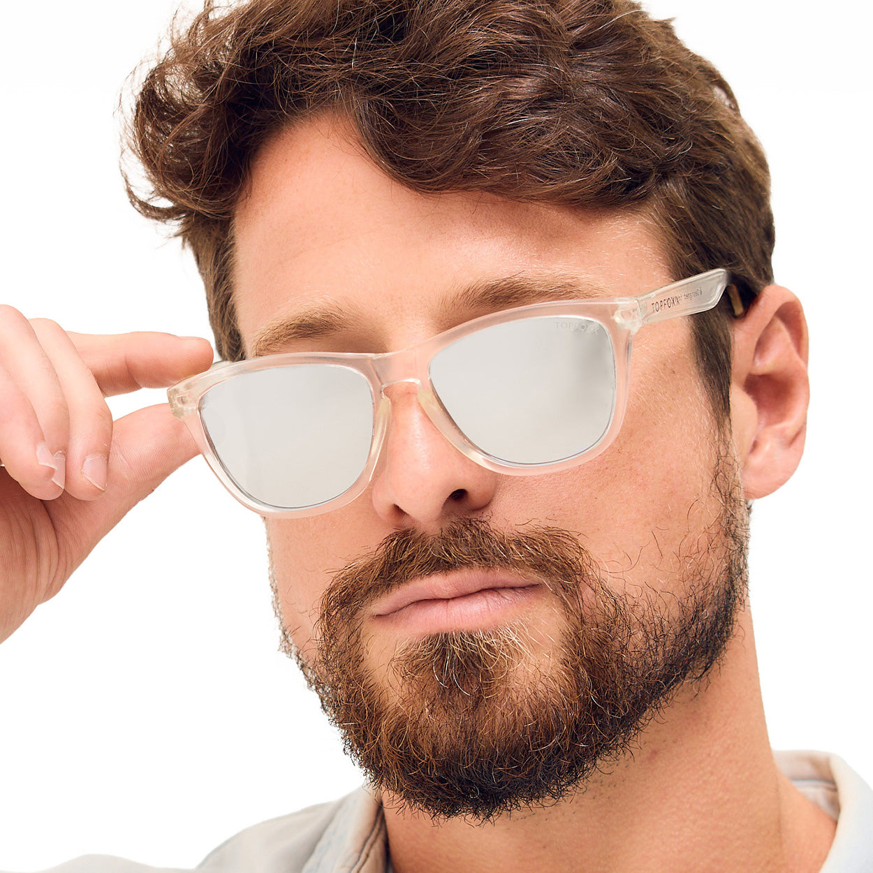 TopFoxx Rise Up - Revo® Mirrored Silver Unisex Sunglasses Sunglasses - Tophatter Daily Deals