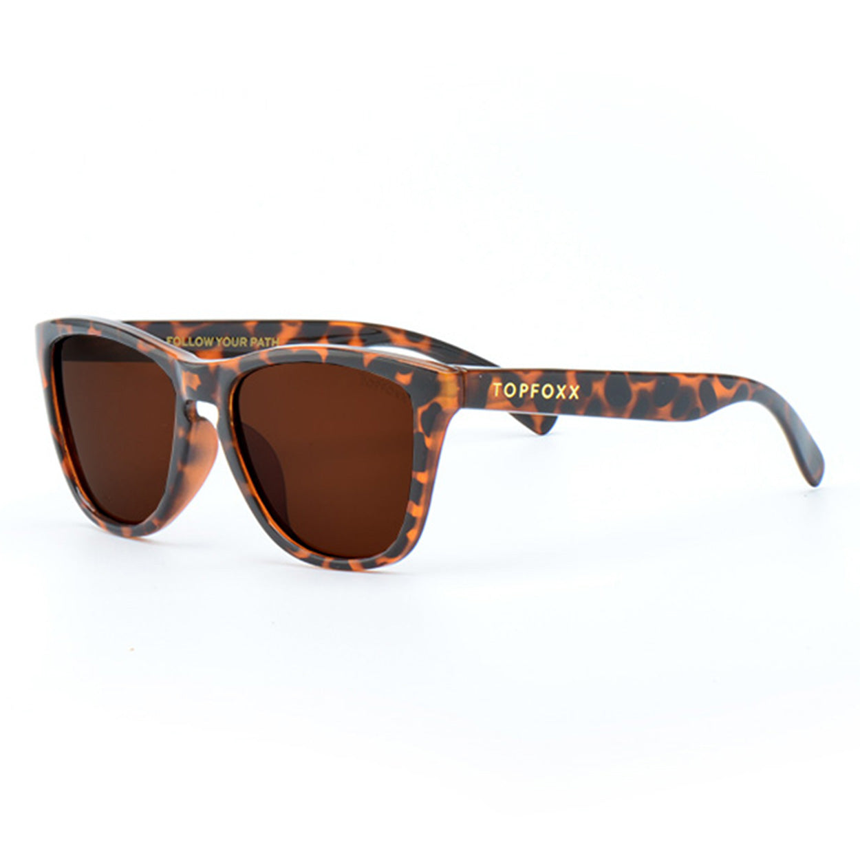 TopFoxx Rise Up - Tortoise Unisex Sunglasses Tortoise OS Sunglasses - Tophatter Daily Deals