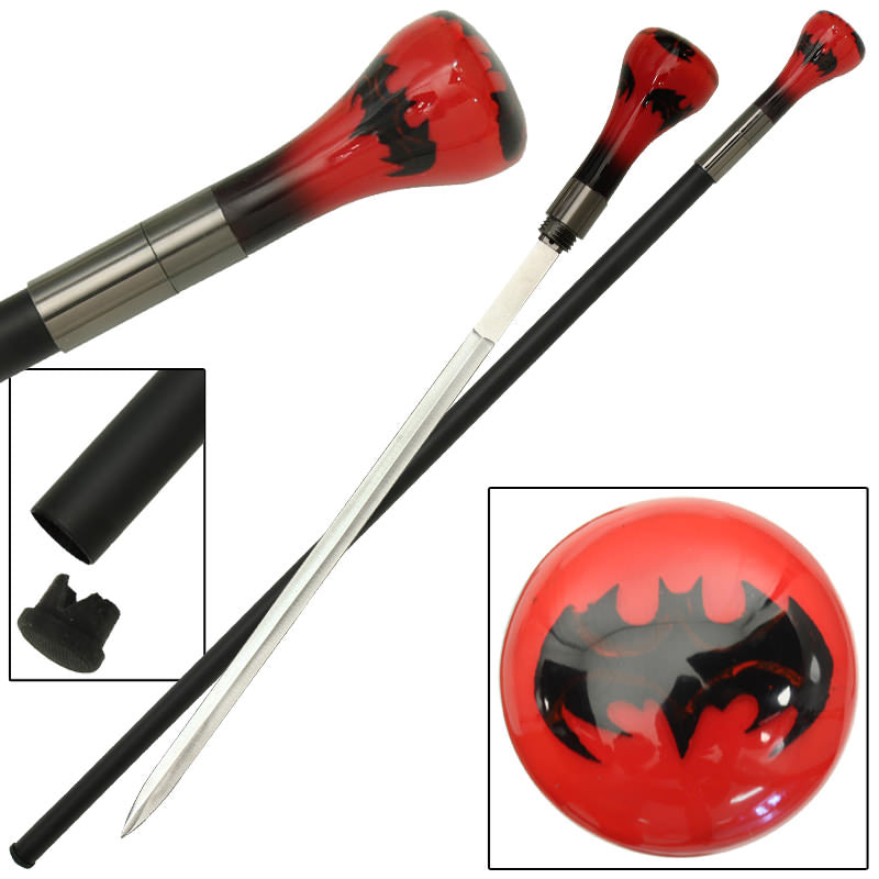 Rising Dark Midnight Elegant Removable Blade Walking Sword Cane Collectible Weapons - Tophatter Daily Deals