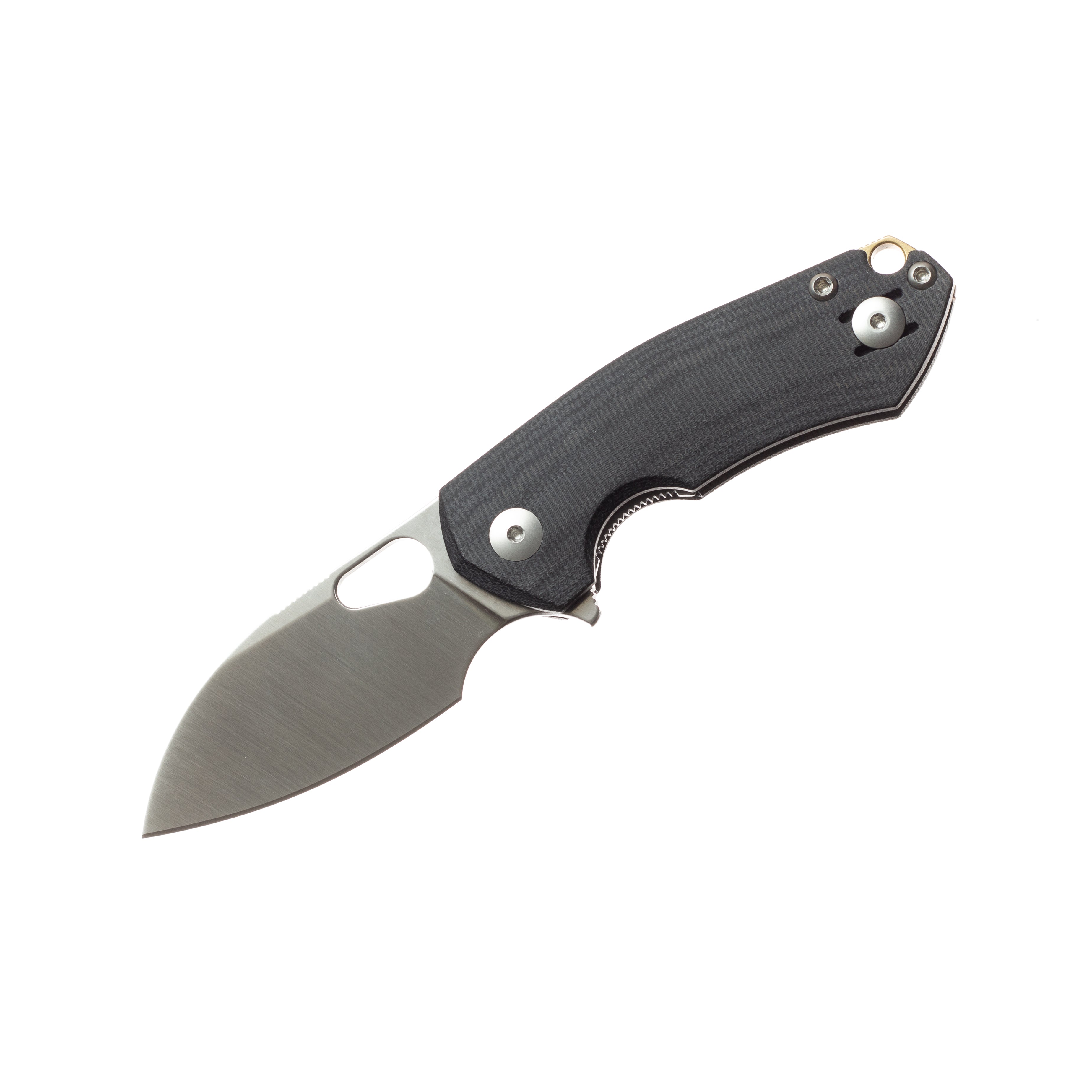 GiantMouse ACE Riv Liner Lock - Black Canvas Micarta - MagnaCut Collectors - Tophatter Daily Deals