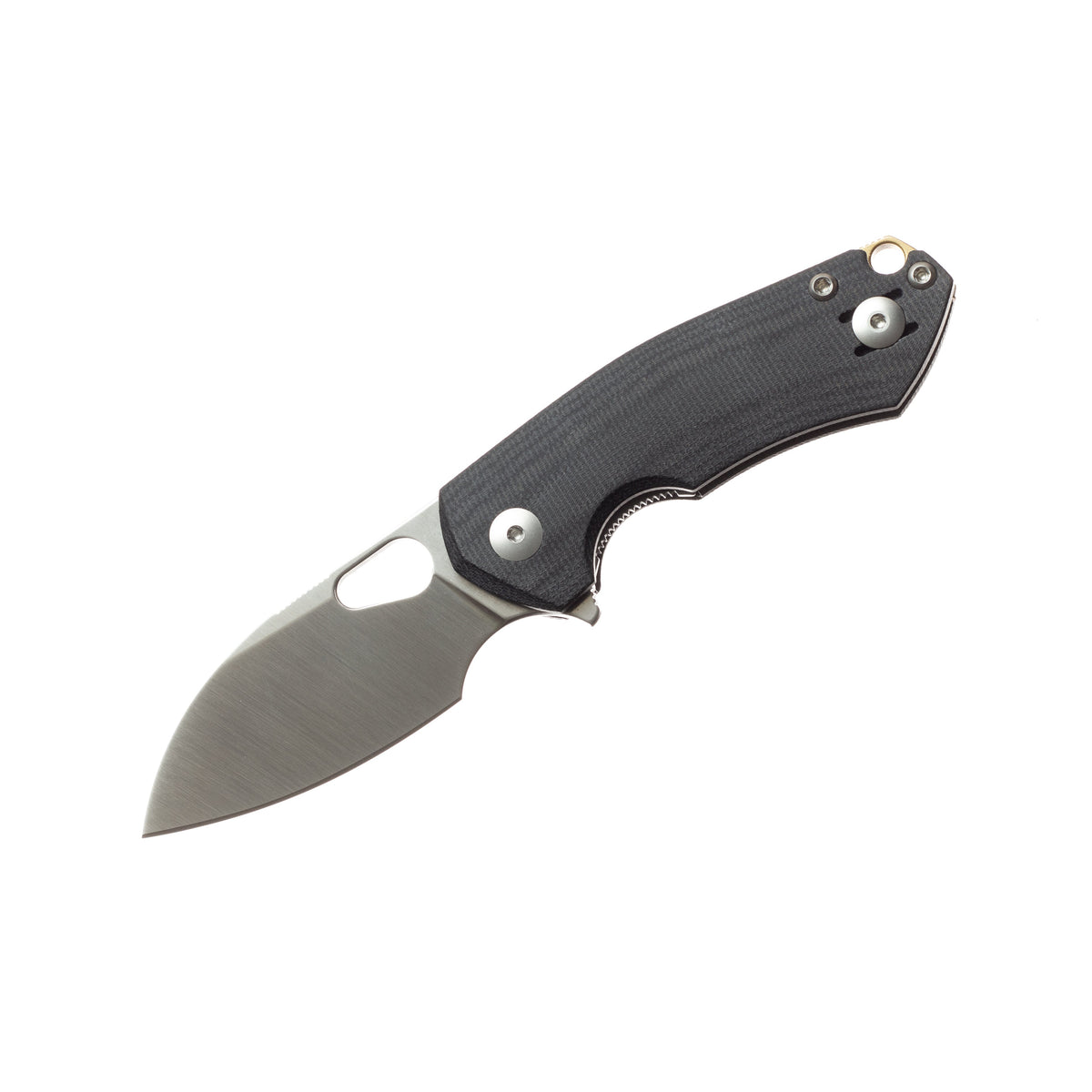 GiantMouse ACE Riv Liner Lock - Black Canvas Micarta - MagnaCut Collectors - Tophatter Daily Deals