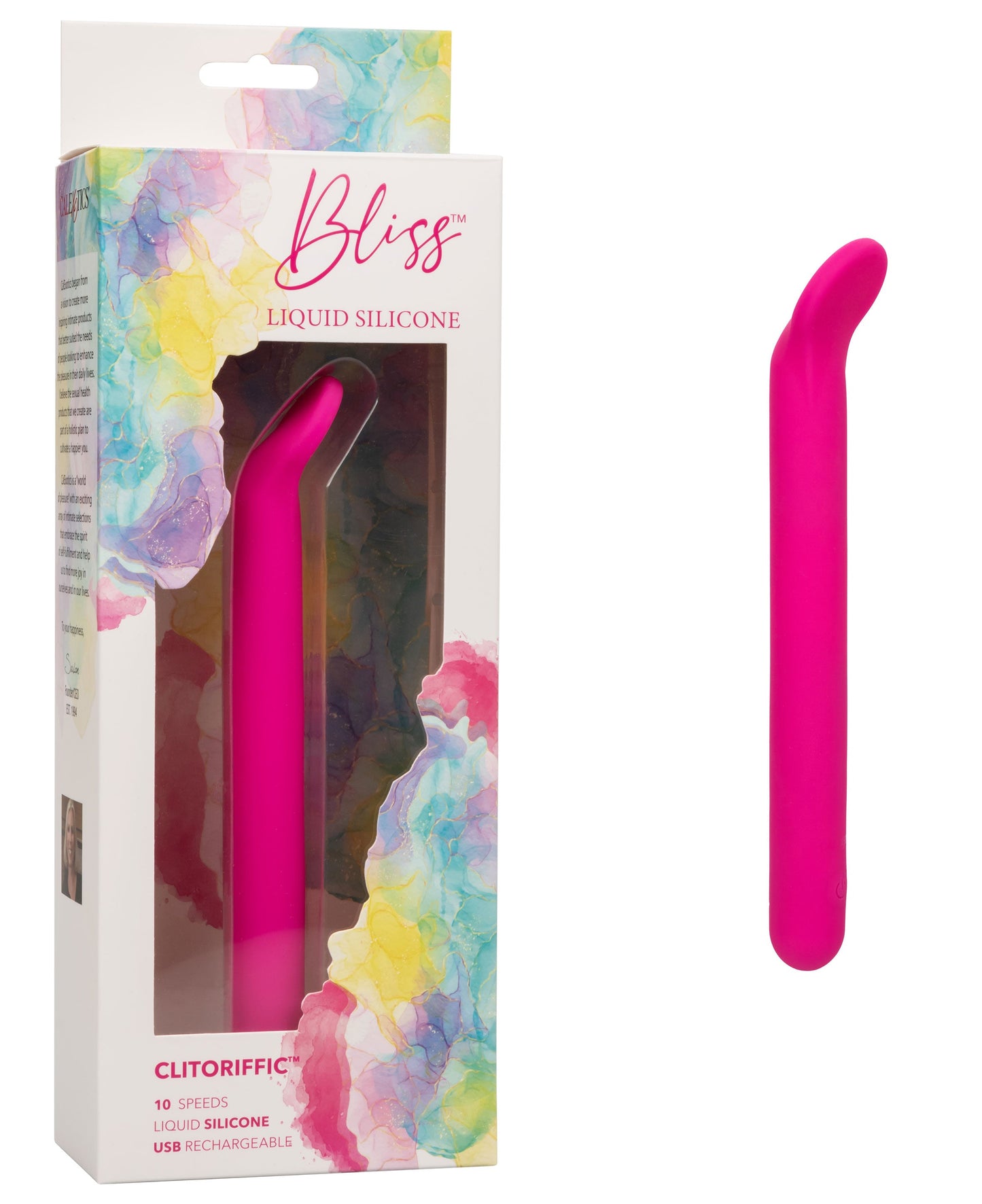 Bliss Liquid Silicone Clitoriffic Pink Flexible Vibrator with 10 Speeds and Rechargeable > Vibrators > Mini Vibrators - Tophatter Daily Deals