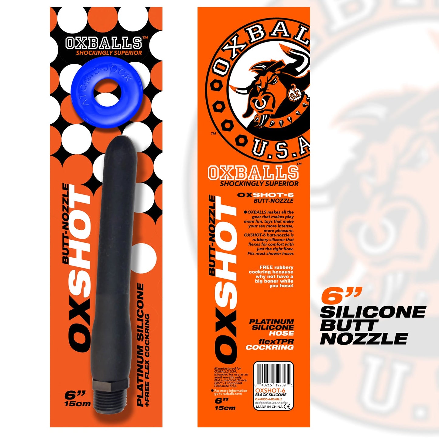 Oxshot Butt Nozzle 6in Shower Hose > Essentials > Douches - Tophatter Daily Deals