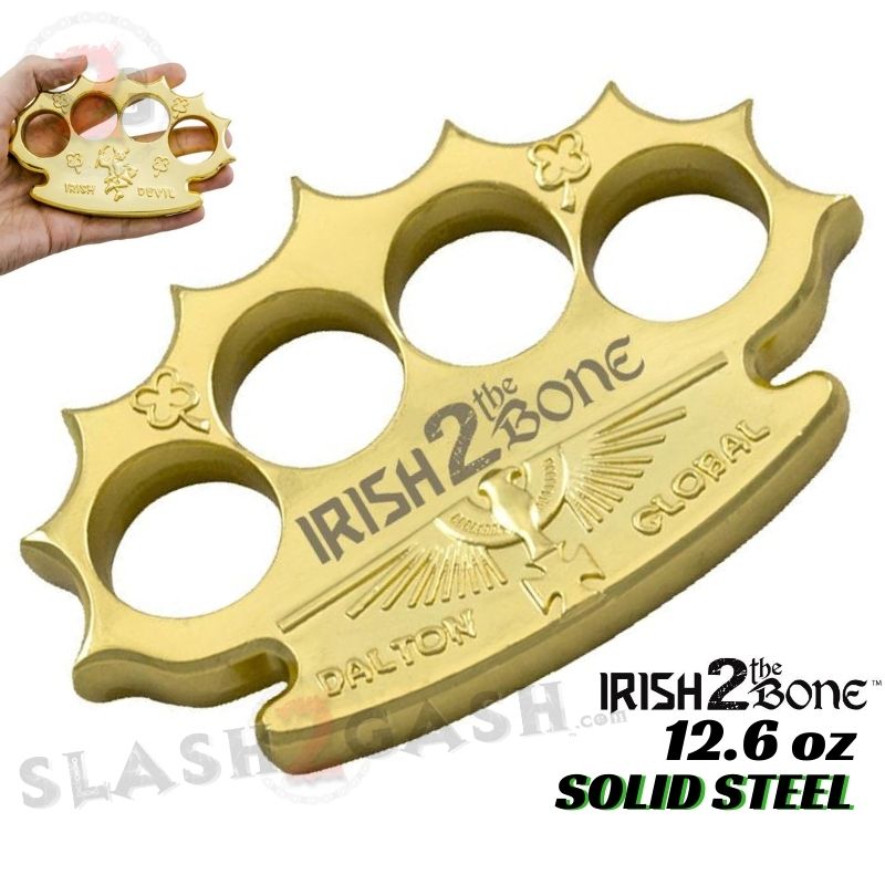 Gold Knuckles Spiked Dalton Global Paperweight - Multiple Styles Irish 2 The Bone Belt Buckle - Tophatter Daily Deals