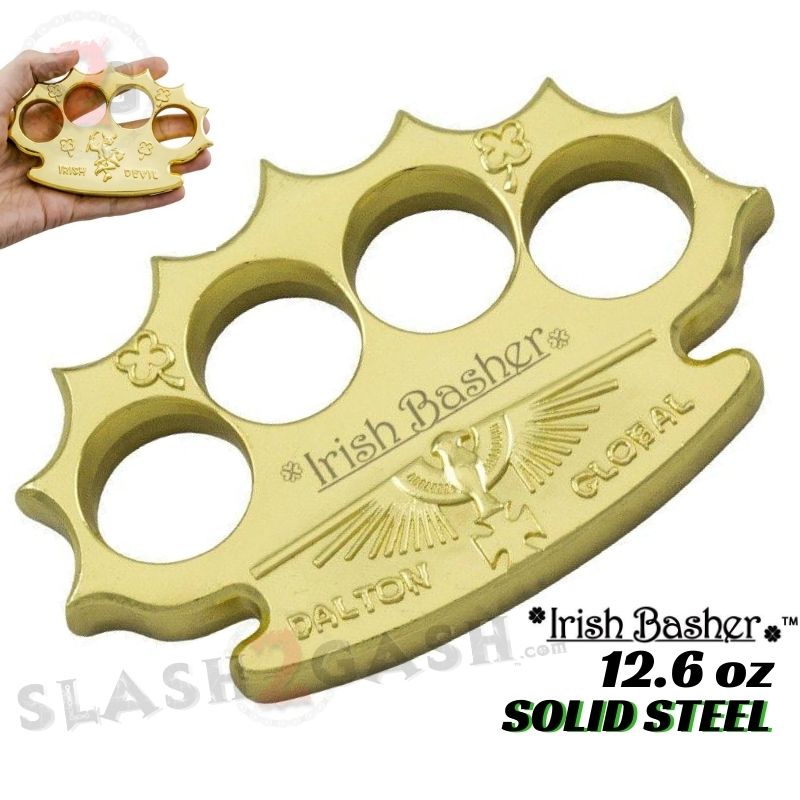 Gold Knuckles Spiked Dalton Global Paperweight - Multiple Styles Irish Basher Belt Buckle - Tophatter Daily Deals