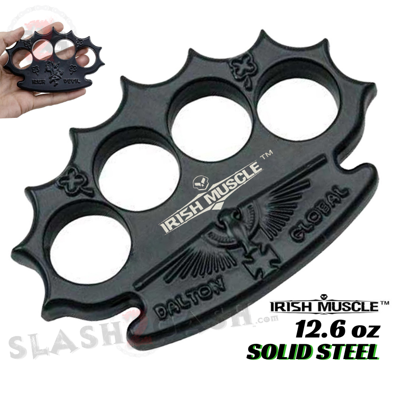 Black Knuckles Spiked Dalton Global Paperweight - Multiple Styles Irish Muscle Belt Buckle - Tophatter Daily Deals