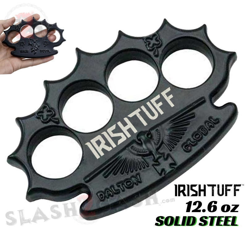 Black Knuckles Spiked Dalton Global Paperweight - Multiple Styles Irish TUFF Belt Buckle - Tophatter Daily Deals
