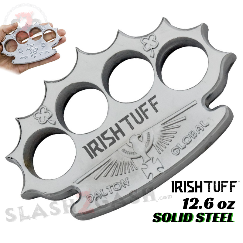 Chrome Knuckles Spiked Dalton Global Paperweight - Multiple Styles Irish TUFF Belt Buckle - Tophatter Daily Deals