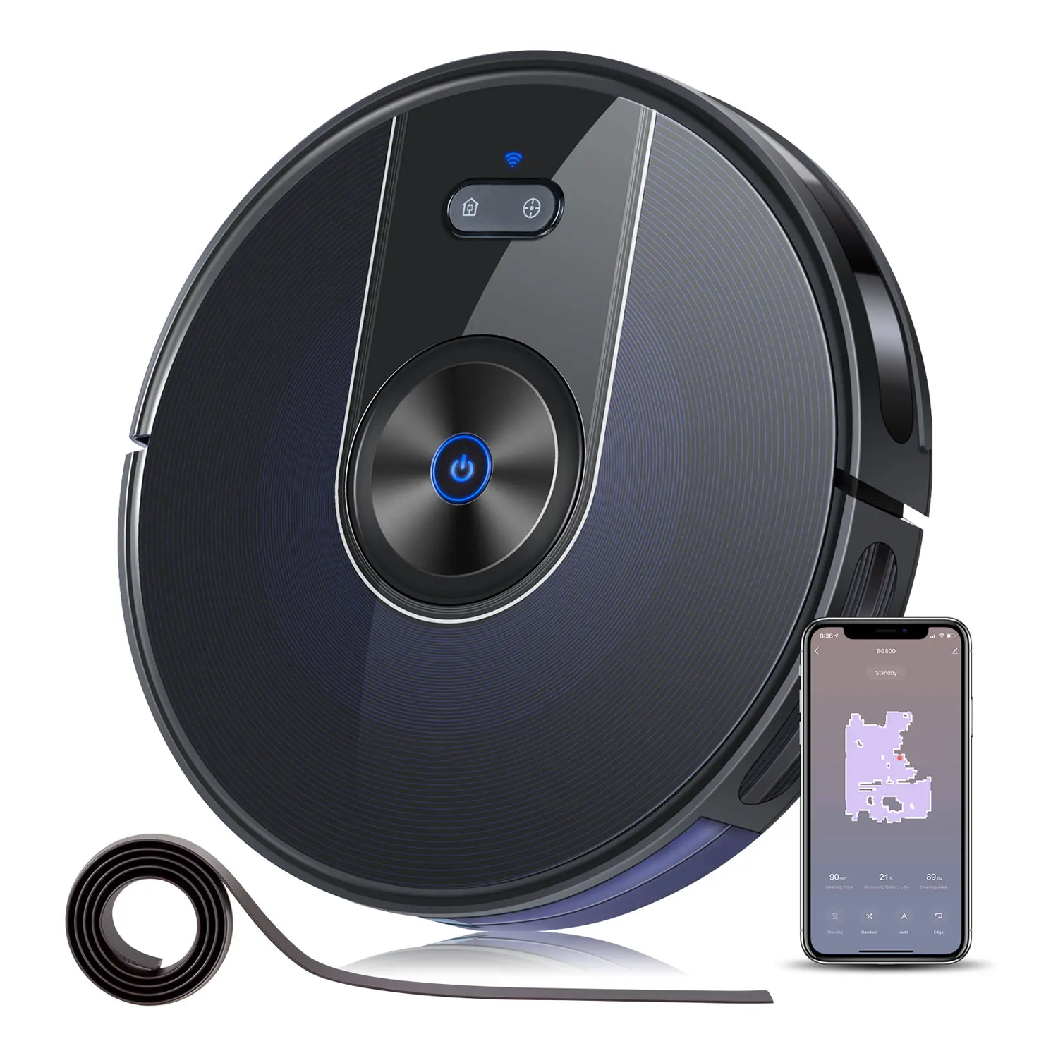 Robot Vacuum Cleaner – Smart Auto Cleaning with WiFi App, Mapping & Strong Suction Vacuum Cleaners - Tophatter Daily Deals