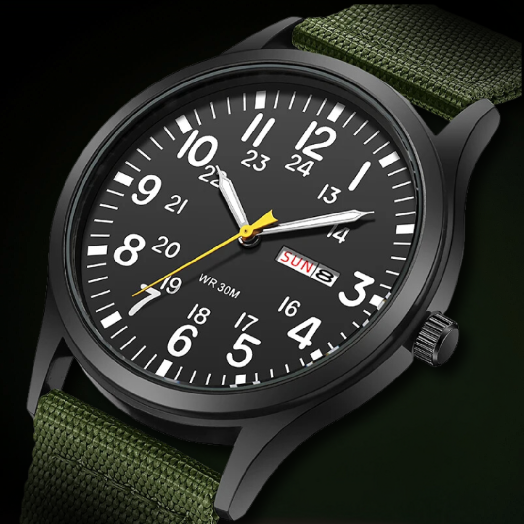 Adventure Men’s Watch – Waterproof, Scratch-Resistant, Nylon Strap, Rugged Outdoor Design Men's wristwatches - Tophatter Daily Deals