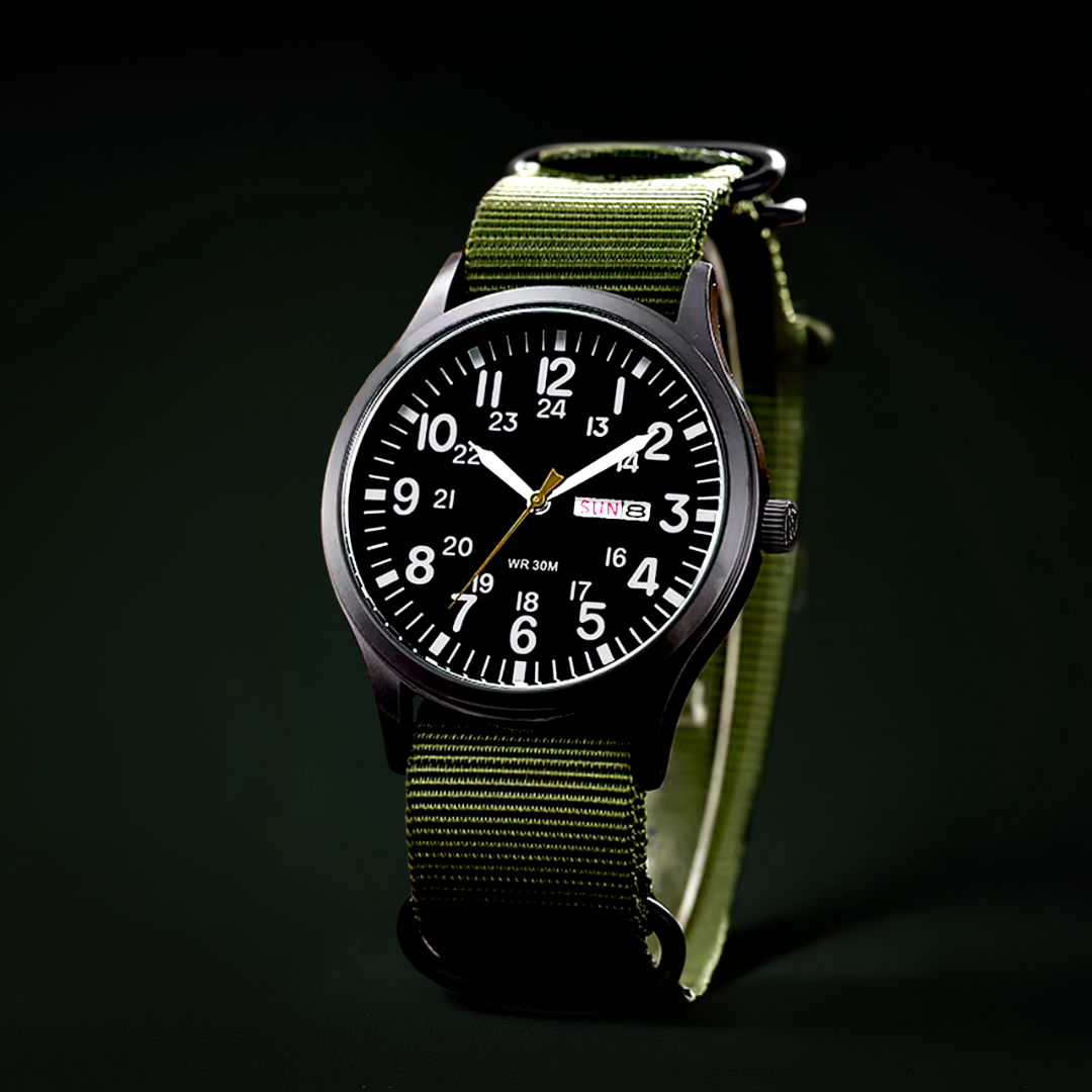 Adventure Men’s Watch – Waterproof, Scratch-Resistant, Nylon Strap, Rugged Outdoor Design Men's wristwatches - Tophatter Daily Deals