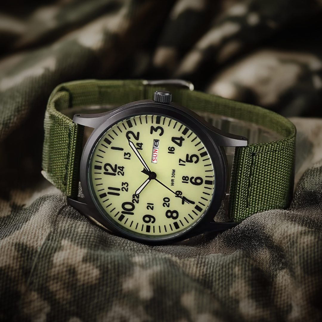 Adventure Men’s Watch – Waterproof, Scratch-Resistant, Nylon Strap, Rugged Outdoor Design Men's wristwatches - Tophatter Daily Deals