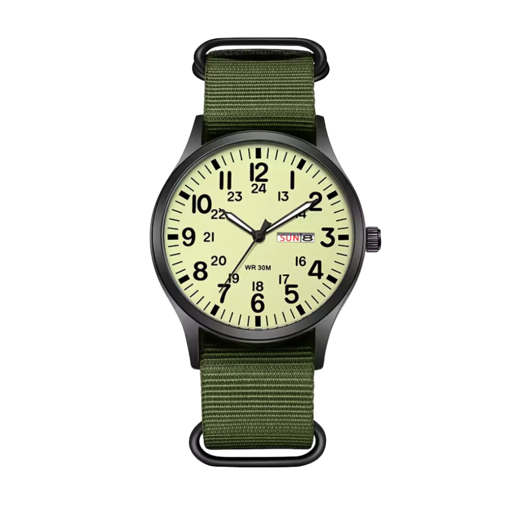 Adventure Men’s Watch – Waterproof, Scratch-Resistant, Nylon Strap, Rugged Outdoor Design Men's wristwatches - Tophatter Daily Deals