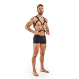 Rocco Bondage Harness Black Adjustable Faux Leather for Men > Clothes > Mens Harnesses - Tophatter Daily Deals