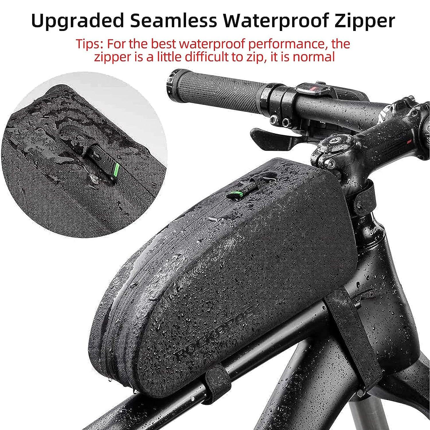 Bicycle Bags for Handlebars - Bicycle Frame Bag Cycling Top Tube Bag Waterproof Bike Bag Cycling - Tophatter Daily Deals