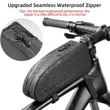 Bicycle Bags for Handlebars - Bicycle Frame Bag Cycling Top Tube Bag Waterproof Bike Bag Cycling - Tophatter Daily Deals