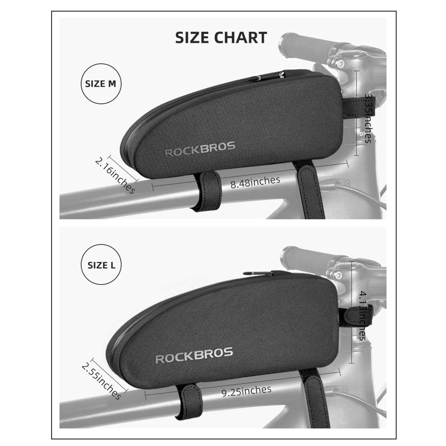 Bicycle Bags for Handlebars - Bicycle Frame Bag Cycling Top Tube Bag Waterproof Bike Bag Cycling - Tophatter Daily Deals
