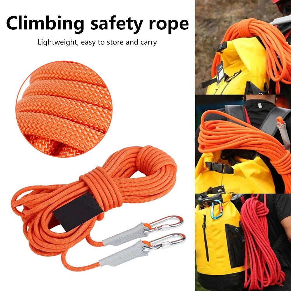 Ropes for Tree Climbing - 10m/32.81ft Heavy Duty Rock Climbing Tree Rope Cord Outdoor Safety Use Emergency Outdoor Recreation - Tophatter Daily Deals