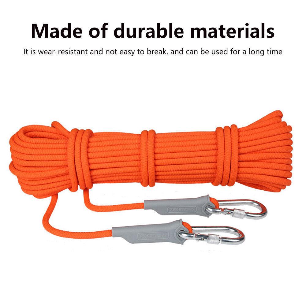 Ropes for Tree Climbing - 10m/32.81ft Heavy Duty Rock Climbing Tree Rope Cord Outdoor Safety Use Emergency Outdoor Recreation - Tophatter Daily Deals