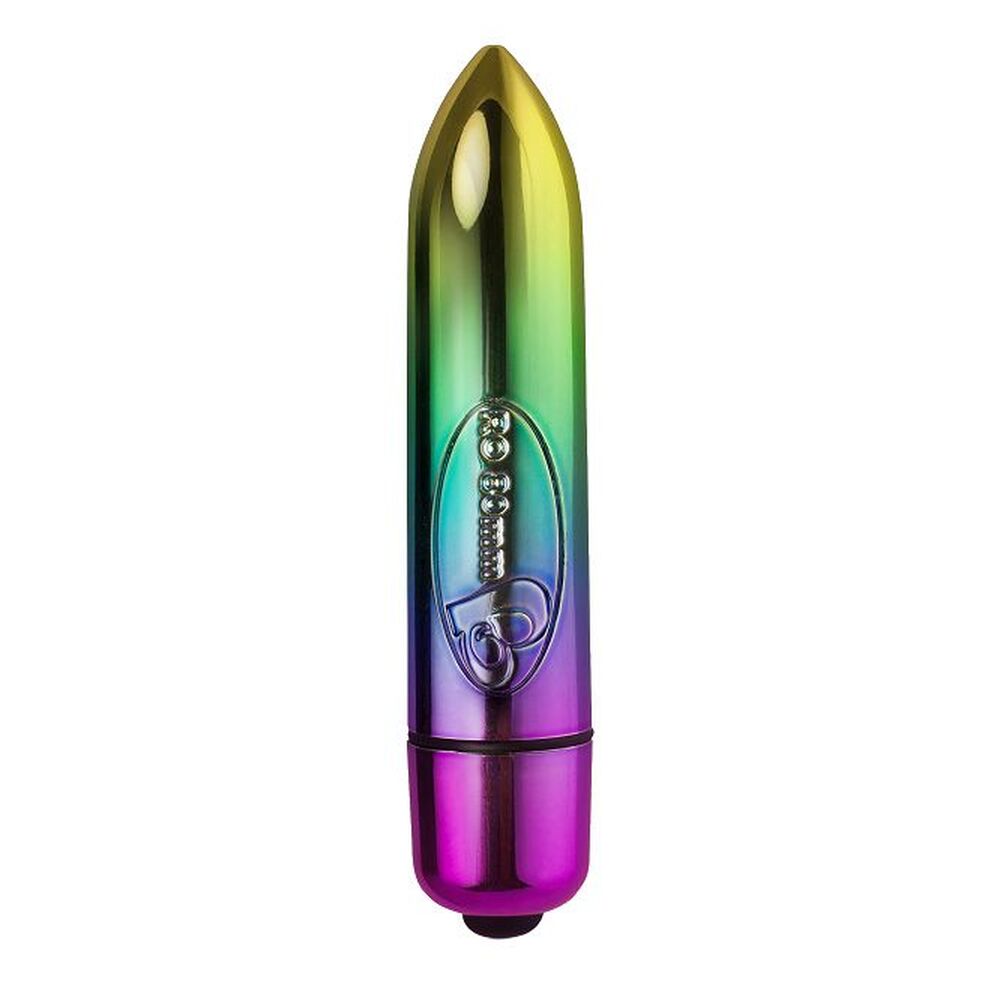 Rocks Off 80mm Rainbow Bullet Vibrator – Compact Vibrator > Vibrators > Mini Vibrators - Tophatter Daily Deals