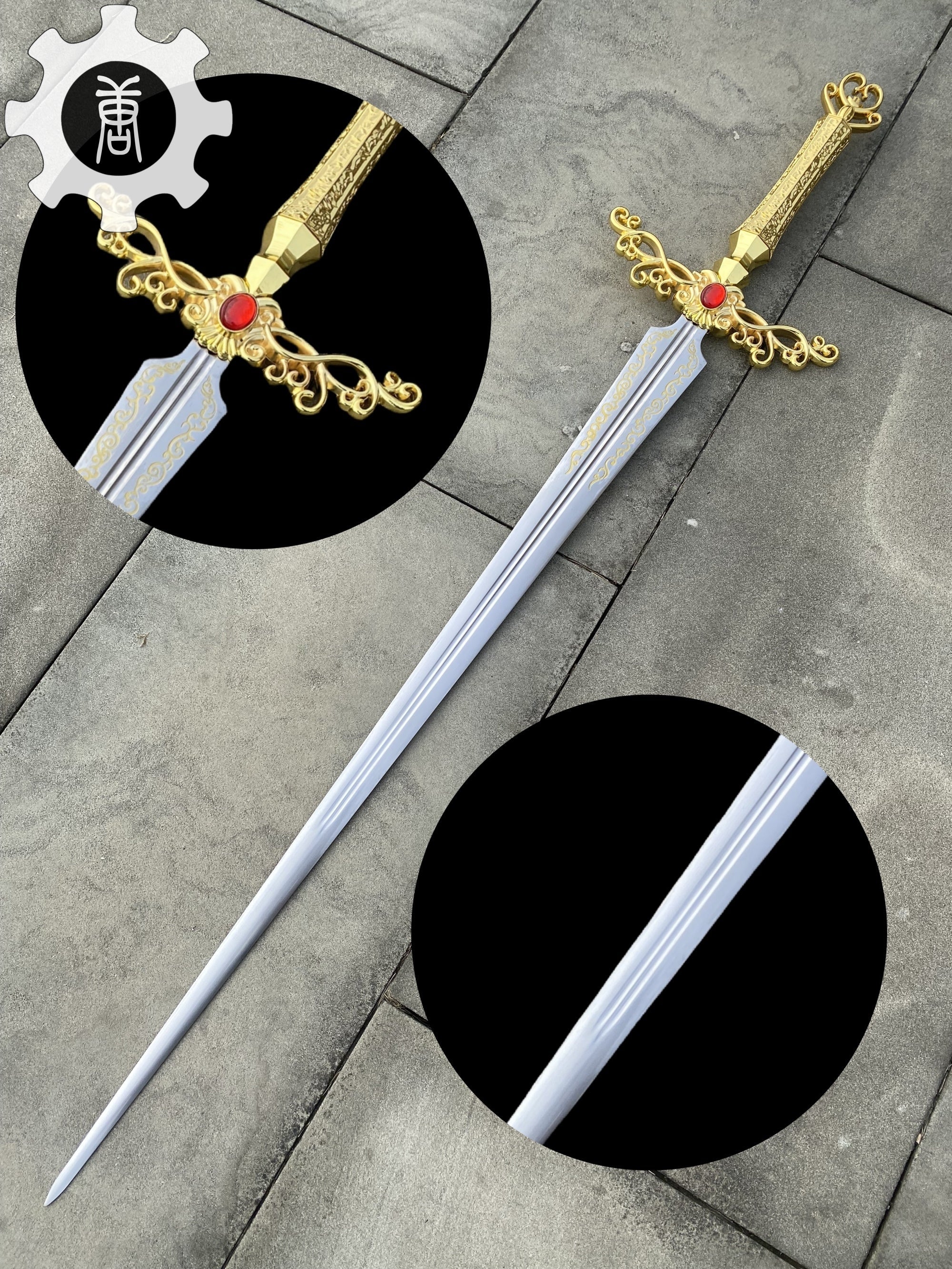 Metal Rogier Sword Life-Size Replica - Tophatter Daily Deals