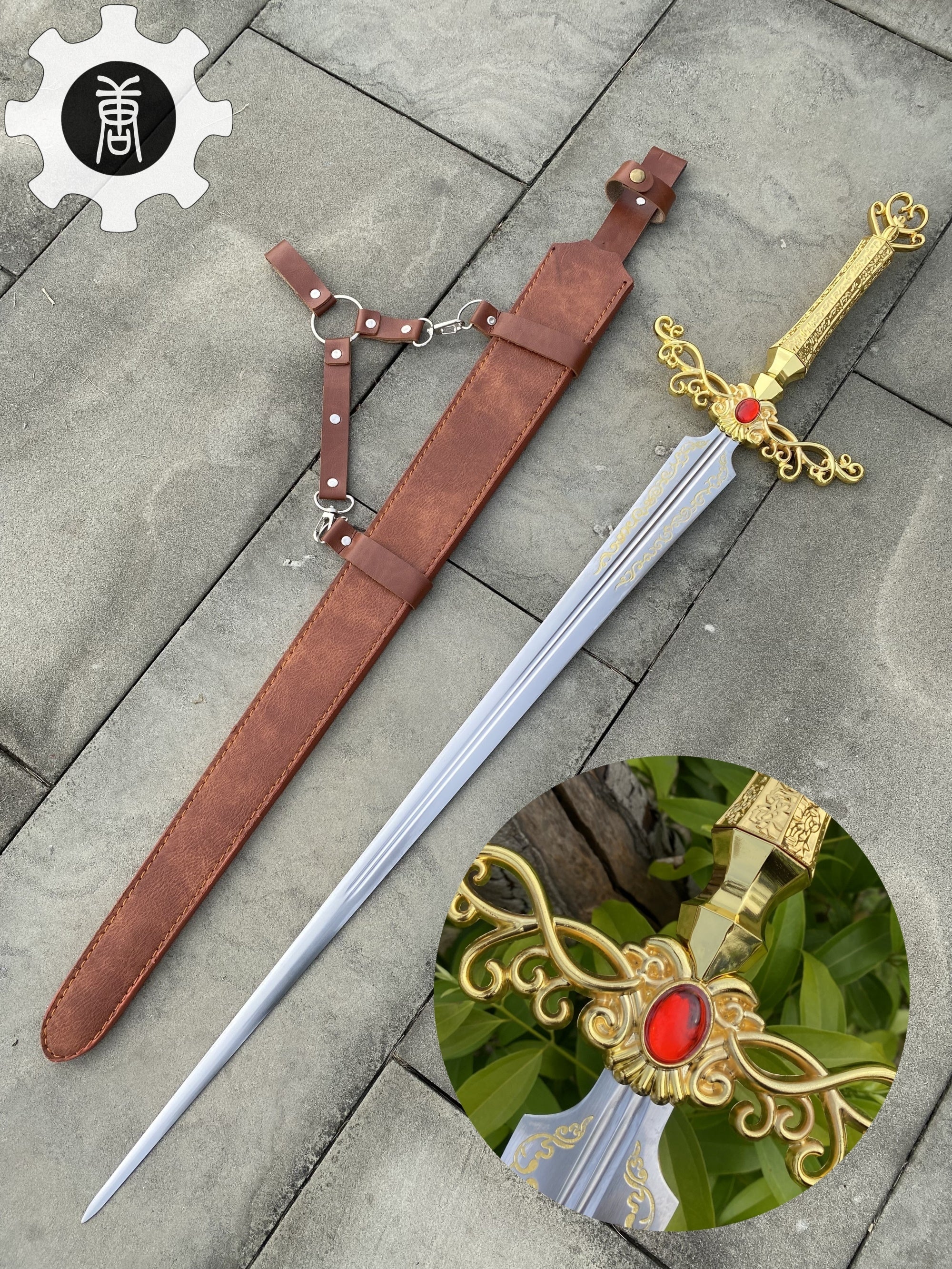 Metal Rogier Sword Life-Size Replica - Tophatter Daily Deals
