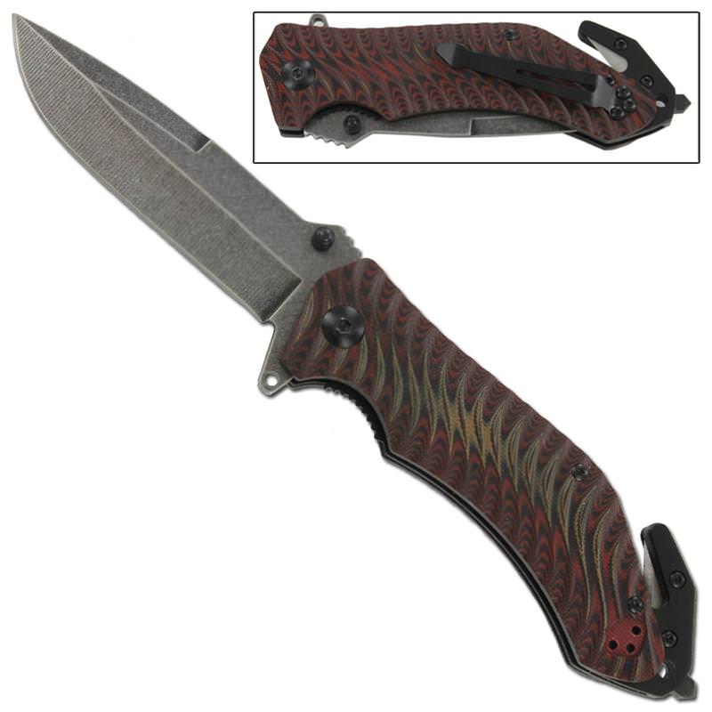 Rogue Phenomena Spring Assist Emergency Knife Collectible Weapons - Tophatter Daily Deals