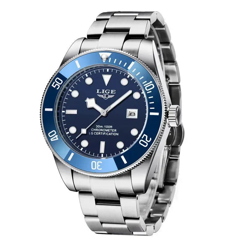 Raymond Lige™ Luxury Quartz Watch Blue Watches - Tophatter Daily Deals