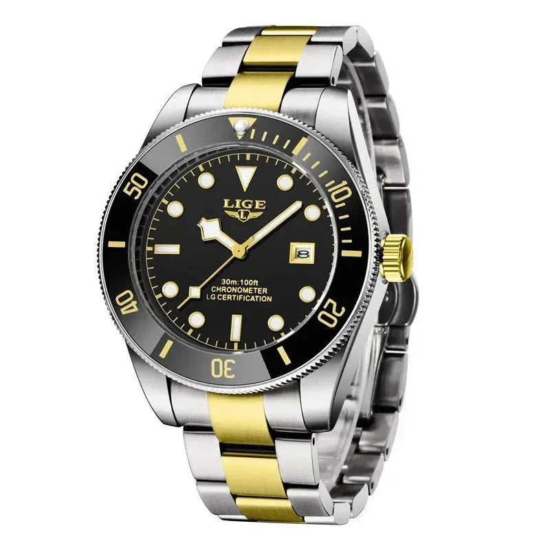 Raymond Lige™ Luxury Quartz Watch Gold Watches - Tophatter Daily Deals