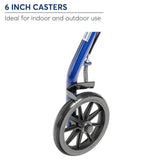 Lightweight Rollator Walker With Seat - Lightweight 4 Wheel Aluminium Rollator Walking Mobility Aid With Seat - Tophatter Daily Deals