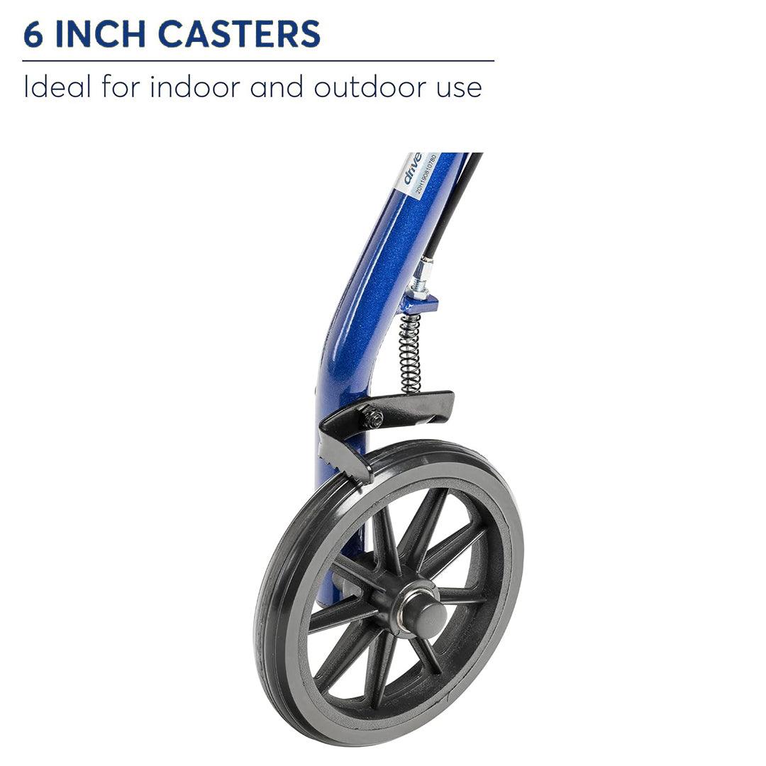 Lightweight Rollator Walker With Seat - Lightweight 4 Wheel Aluminium Rollator Walking Mobility Aid With Seat - Tophatter Daily Deals