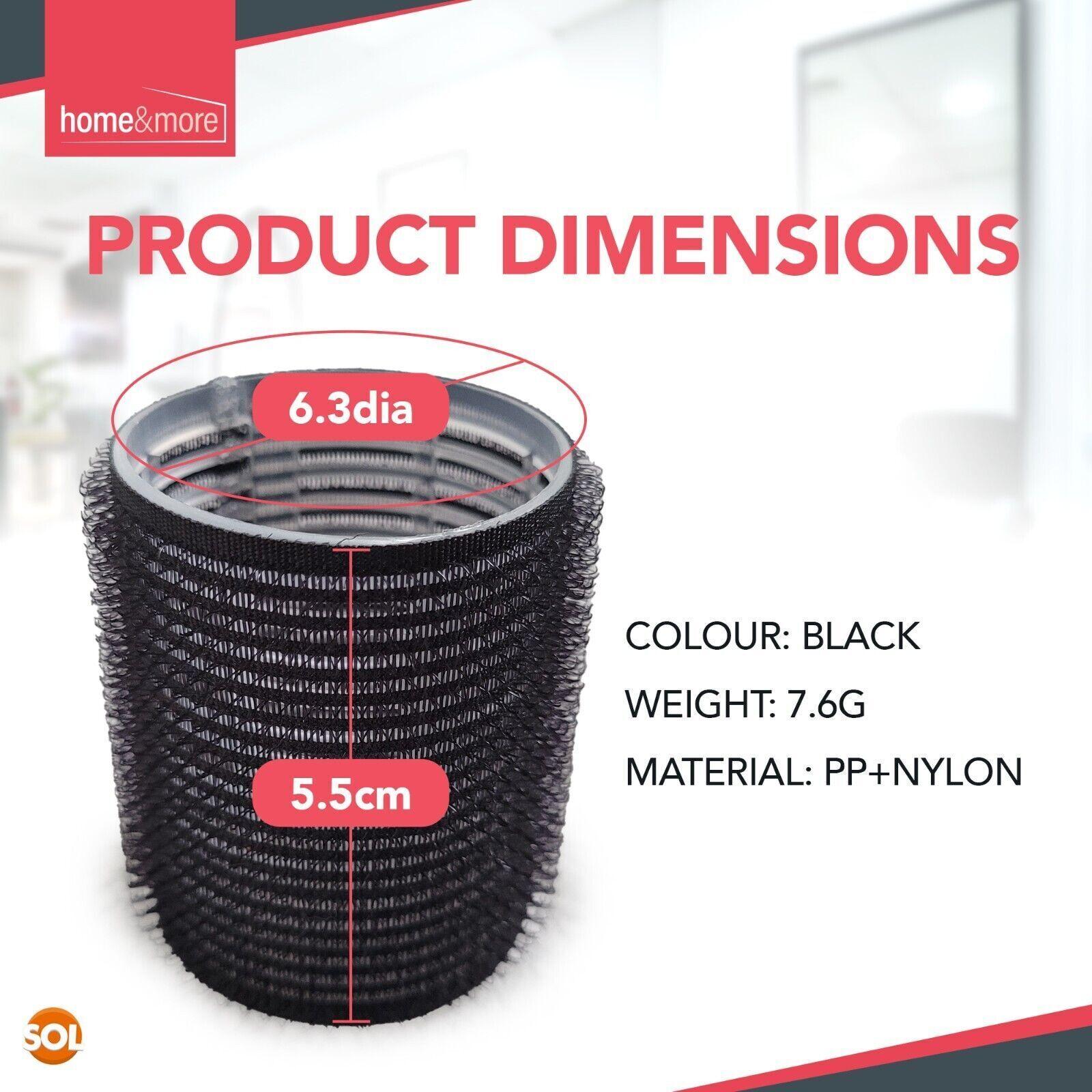 Self Grip Hair Rollers Set - 4-8 Hair Rollers Self Grip Large Set Heatless Bouncy Wave Curlers Cling Styling Hair Care - Tophatter Daily Deals