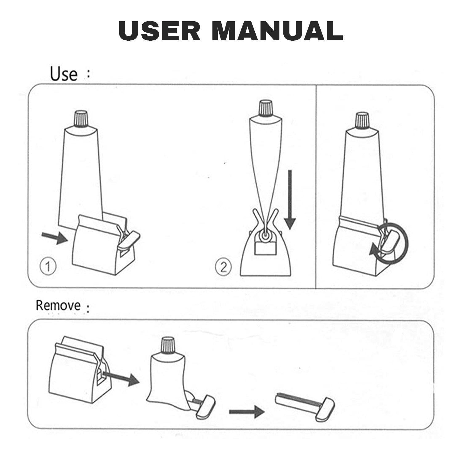 Toothpaste Tube Squeezer - 6 x Rolling Tube Toothpaste Squeezer Easy Dispenser Seat Holder Stand Bathroom Apparel & Accessories - Tophatter Daily Deals