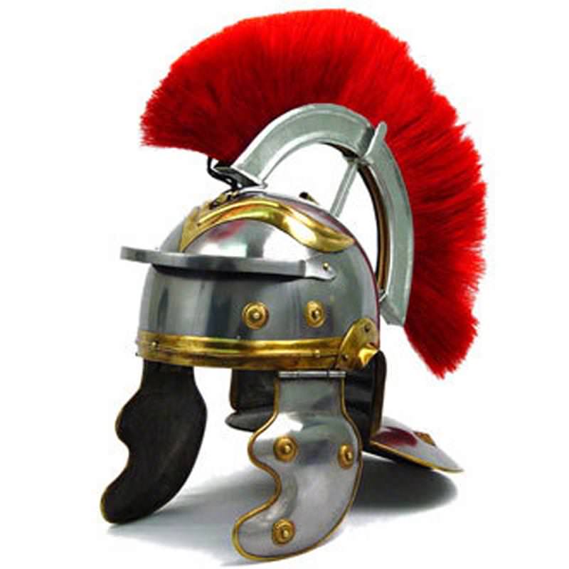 Roman Officer Centurion Historical Helmet Armor - TOPHATTER'S ARMORY DEALS Collectible Weapons - Tophatter Daily Deals
