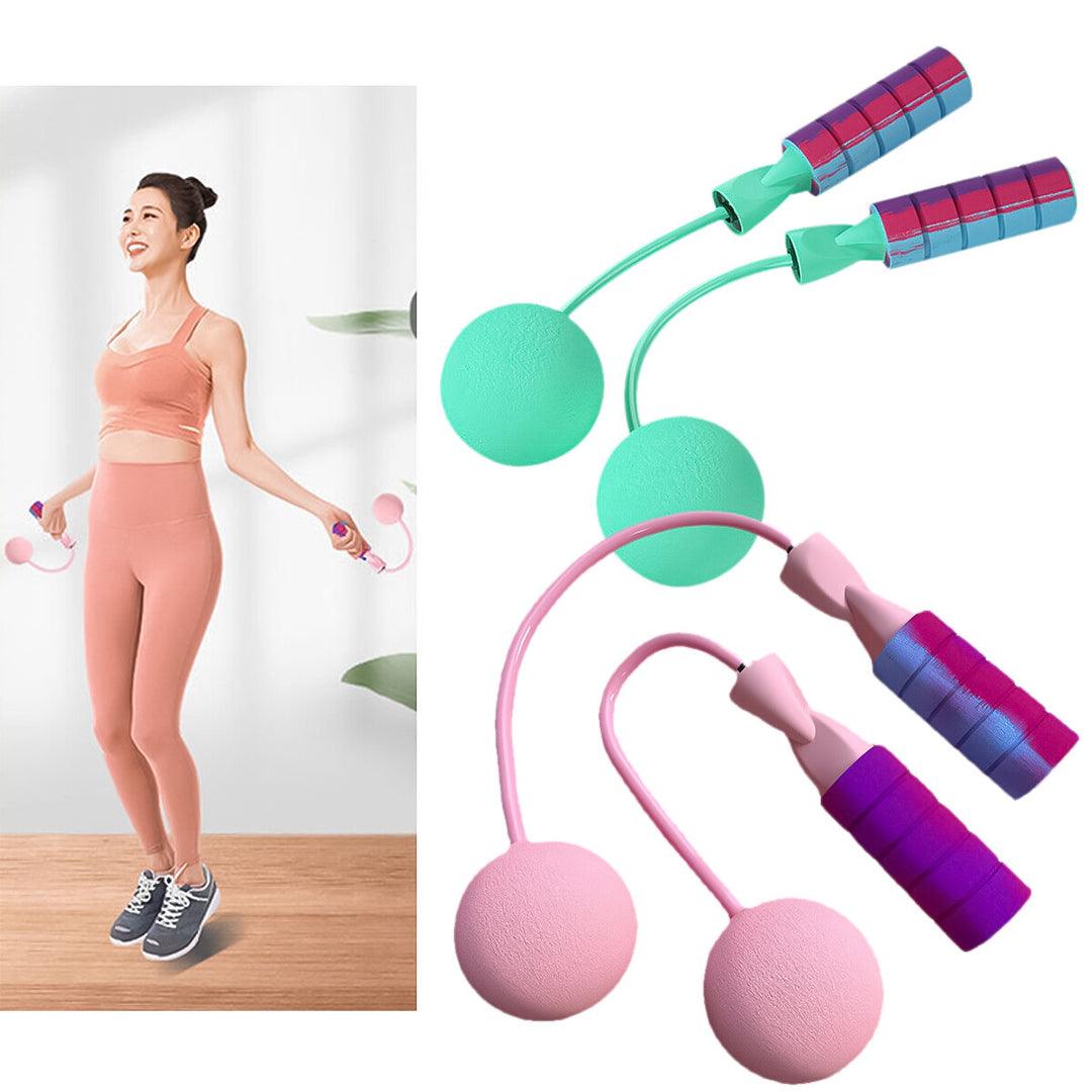 Ropeless Skipping Rope - Jump Rope, Adjustable Weighted Cordless Jump Rope for Men Women Kids Fitness - Tophatter Daily Deals
