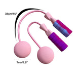 Ropeless Skipping Rope - Jump Rope, Adjustable Weighted Cordless Jump Rope for Men Women Kids Fitness - Tophatter Daily Deals