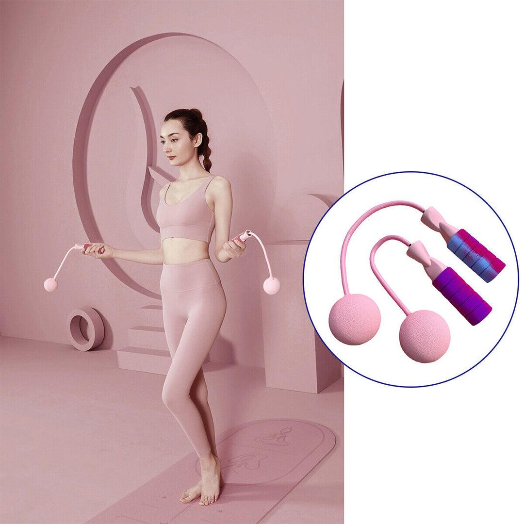 Ropeless Skipping Rope - Jump Rope, Adjustable Weighted Cordless Jump Rope for Men Women Kids Fitness - Tophatter Daily Deals