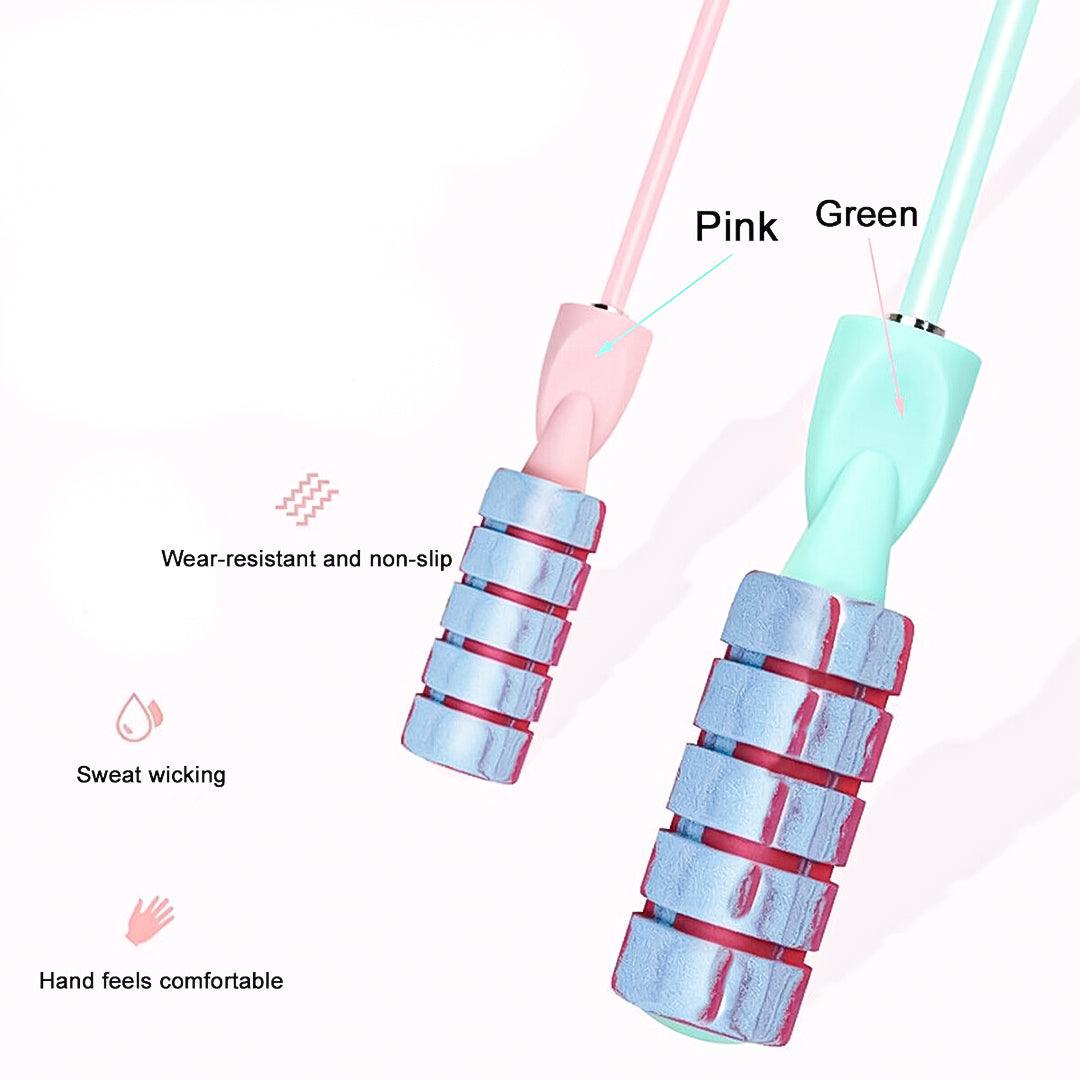 Ropeless Skipping Rope - Jump Rope, Adjustable Weighted Cordless Jump Rope for Men Women Kids Fitness - Tophatter Daily Deals