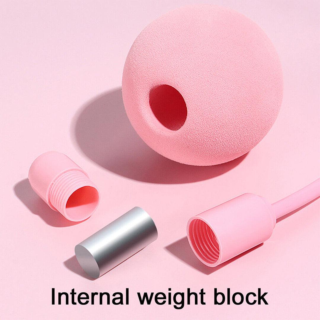 Ropeless Skipping Rope - Jump Rope, Adjustable Weighted Cordless Jump Rope for Men Women Kids Fitness - Tophatter Daily Deals