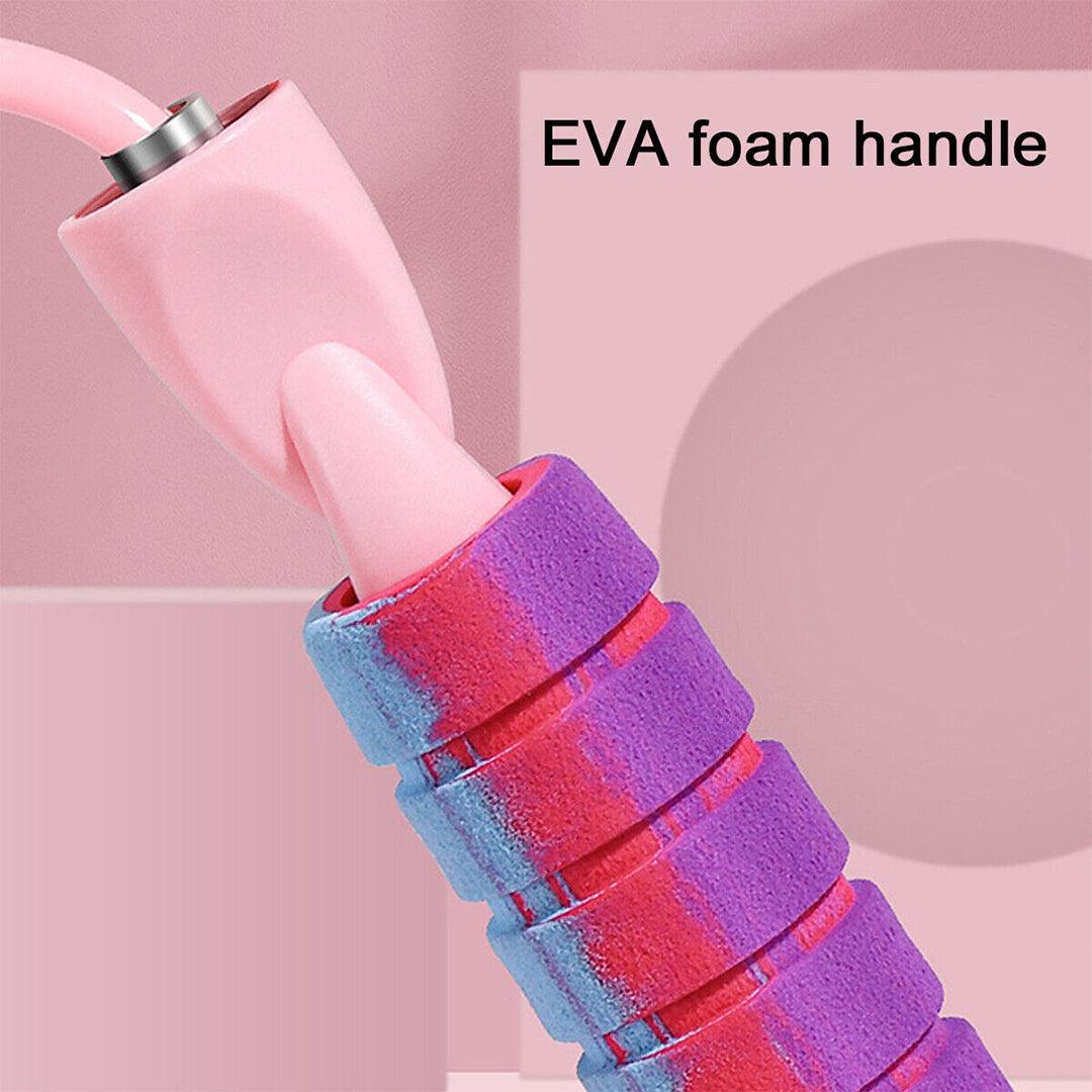 Ropeless Skipping Rope - Jump Rope, Adjustable Weighted Cordless Jump Rope for Men Women Kids Fitness - Tophatter Daily Deals