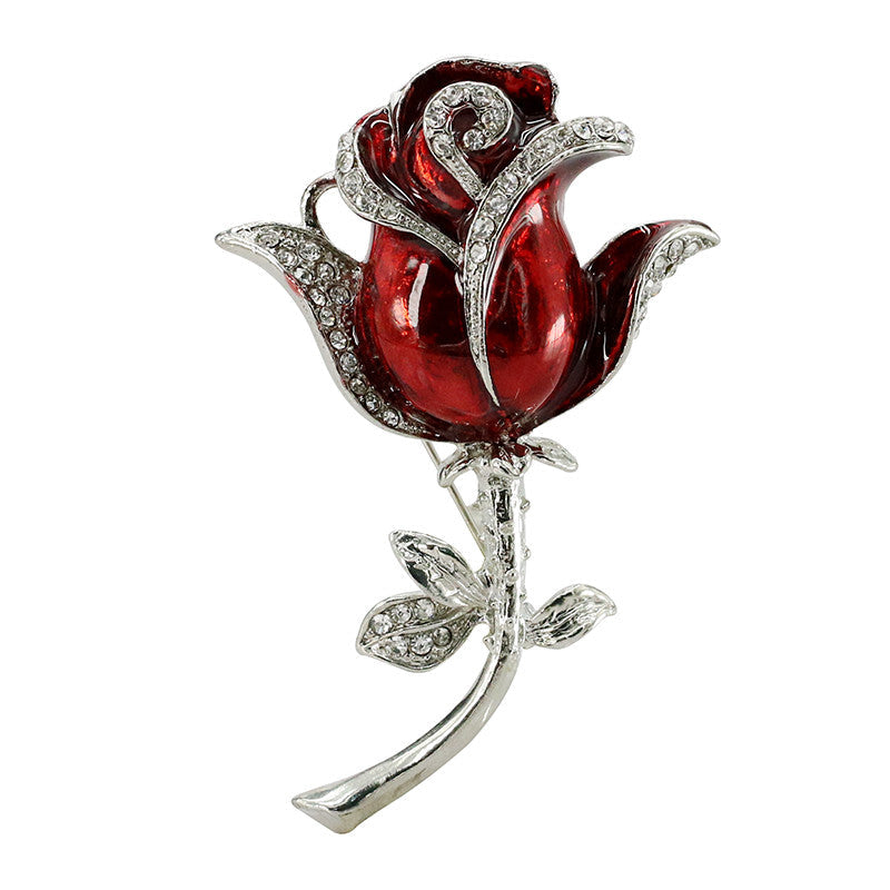 Crystal Rose Pin USB Flash Drive 2.0 Flower 16gb red/blue/purple USB Flash Drive - Tophatter Daily Deals
