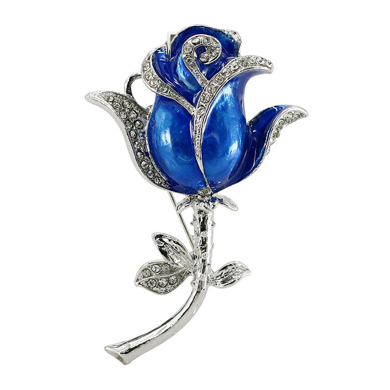 Crystal Rose Pin USB Flash Drive 2.0 Flower 16gb red/blue/purple USB Flash Drive - Tophatter Daily Deals