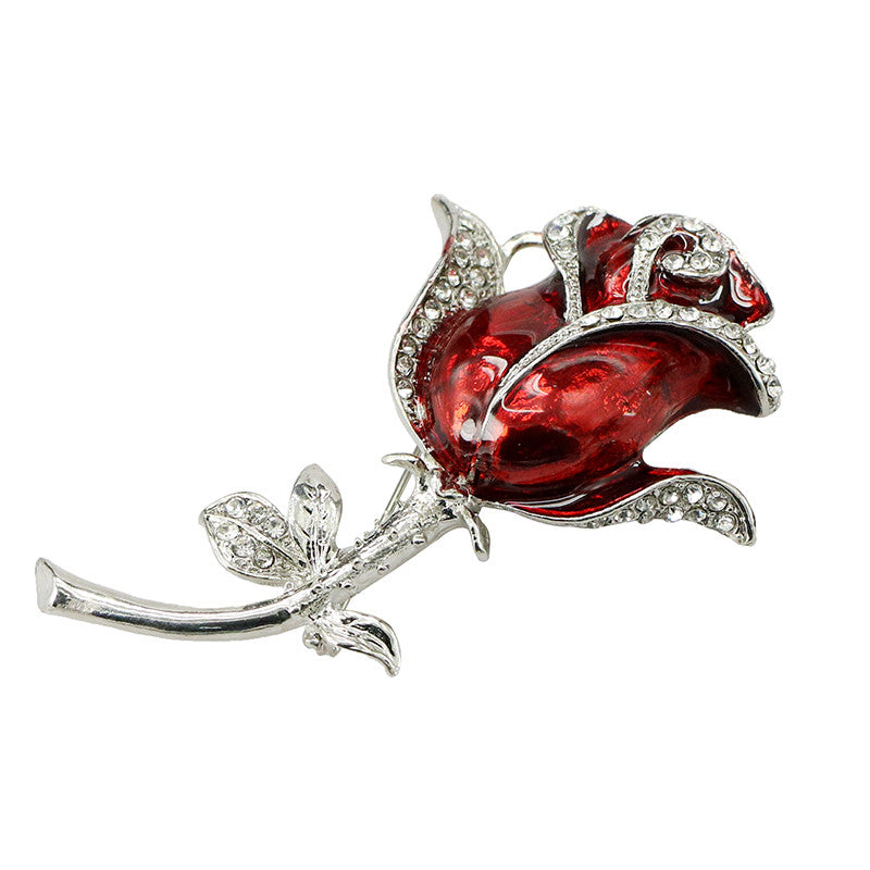 Crystal Rose Pin USB Flash Drive 2.0 Flower 16gb red/blue/purple USB Flash Drive - Tophatter Daily Deals