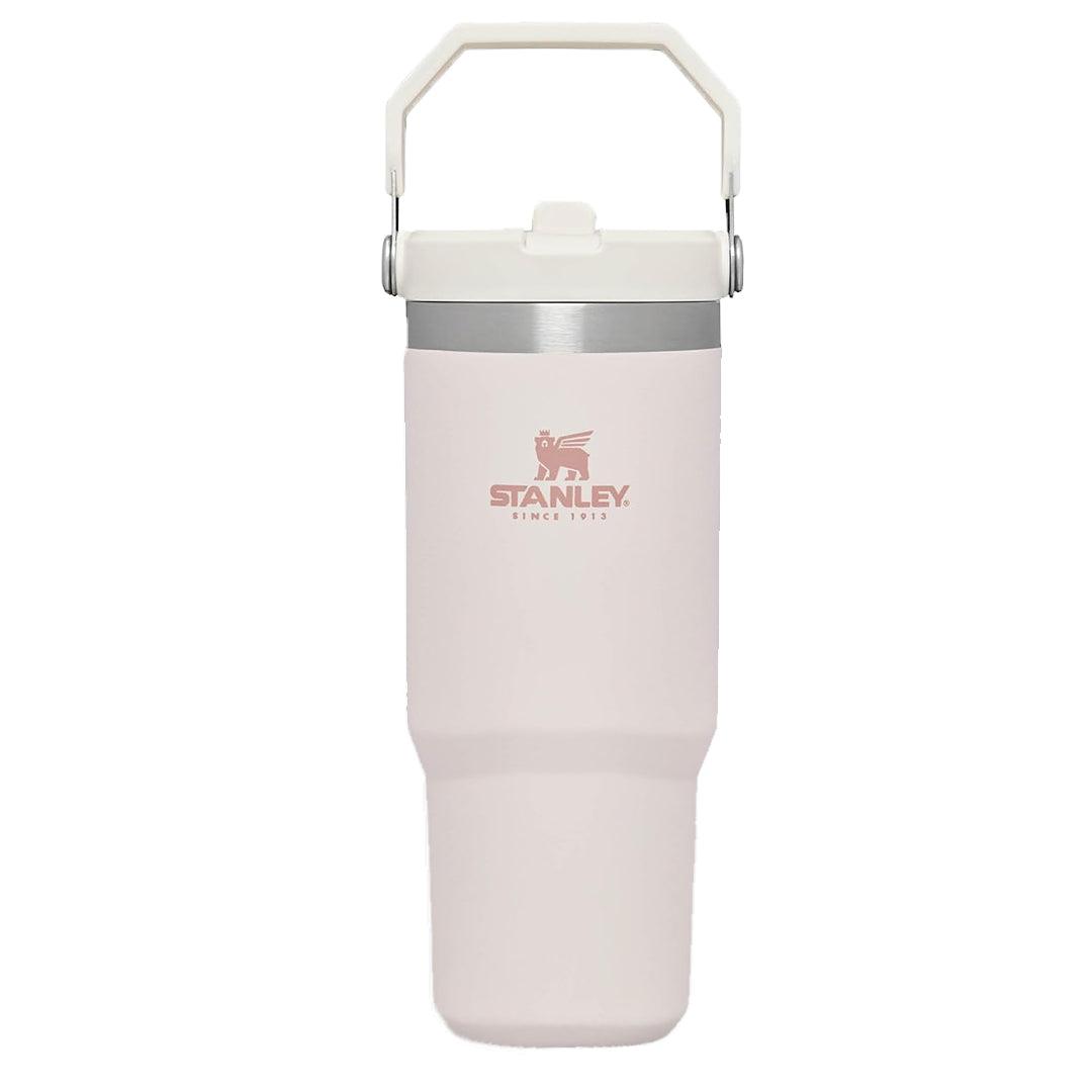 Insulated Straw Tumbler - 30-40 OZ Stanley Quencher H2.0 Tumbler Handle Straw Insulated Bottle Cup Mug Travel Mug for Cold or Hot Drinks Love Shack Fancy 30 OZ (0.89L) Rose Quartz bottles - Tophatter Daily Deals