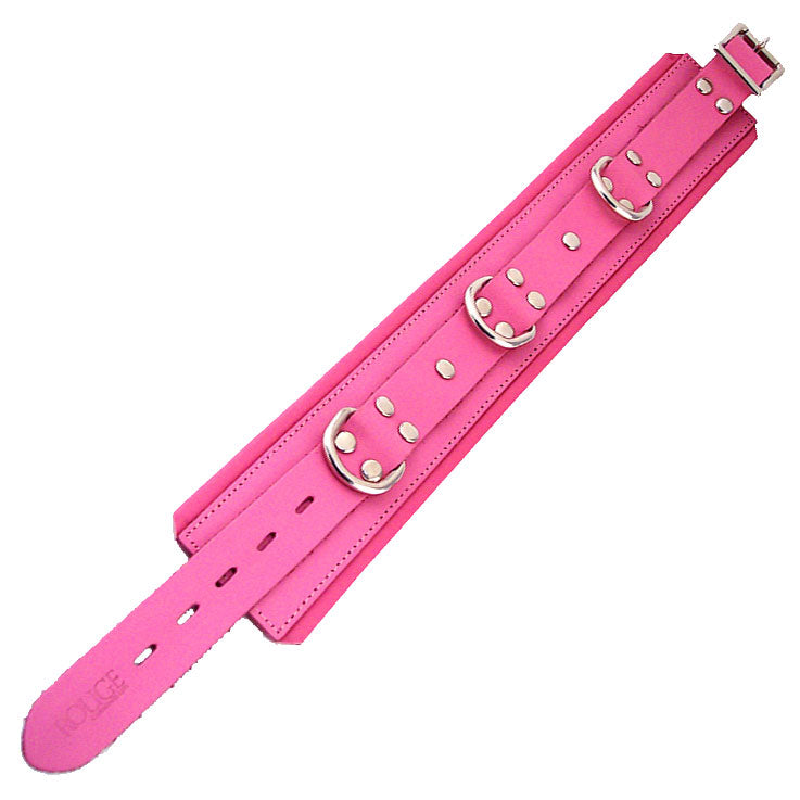 Rouge Garments Pink Padded Leather Collar > Bondage Gear > Collars & Leashes - Tophatter Daily Deals