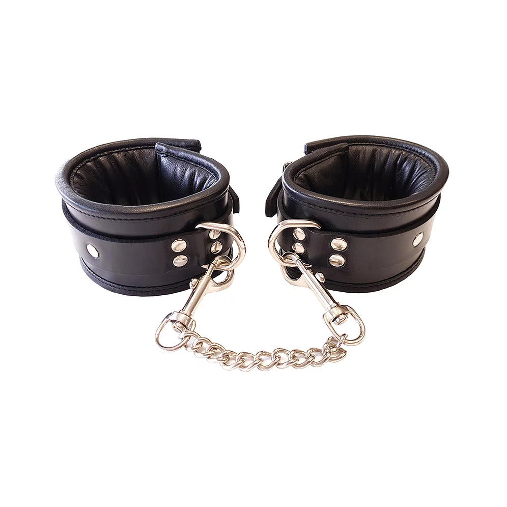 Rouge Garments Wrist Cuffs (Black) – Padded Adjustable Wrist Cuffs > Bondage Gear > Handcuffs - Tophatter Daily Deals