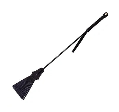 Rouge Leather Tasselled Riding Crop in Black > Bondage Gear > Crops - Tophatter Daily Deals