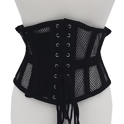 Rouge Mesh Corset in Black Small Medium > Clothes > Accessories - Tophatter Daily Deals