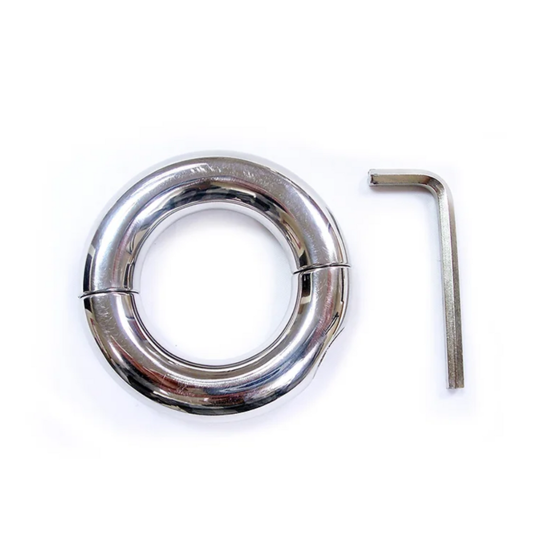 Rouge Stainless Steel Doughnut Ball Stretcher with Weight 208g > Sex Toys For Men > Ball Stretchers - Tophatter Daily Deals